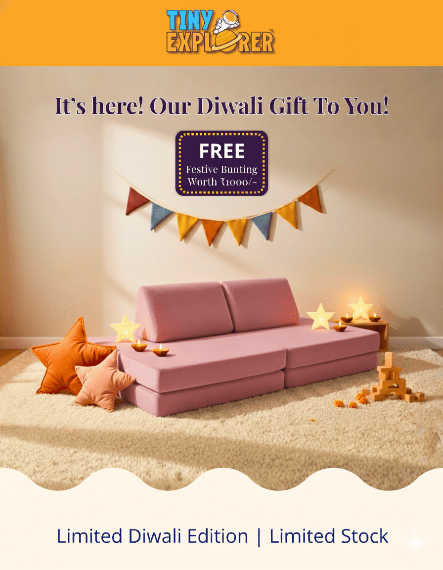 Cosmos Play Sofa + Free Bunting Banner (worth Rs. 1000/-)