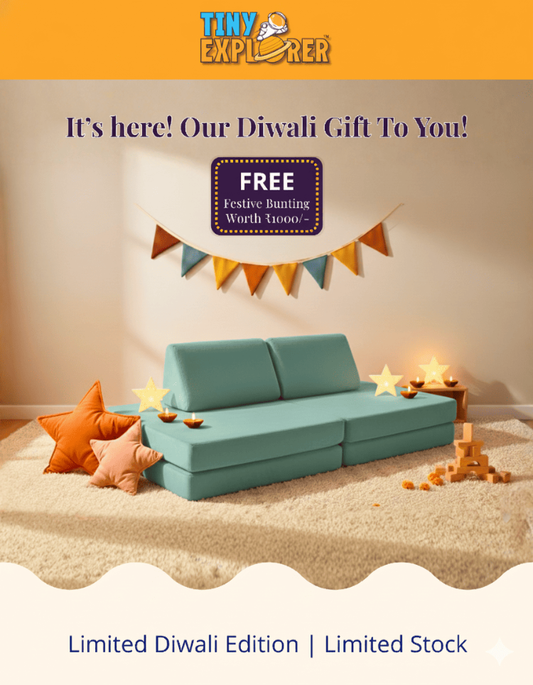 Cosmos Play Sofa + Free Bunting Banner (worth Rs. 1000/-)